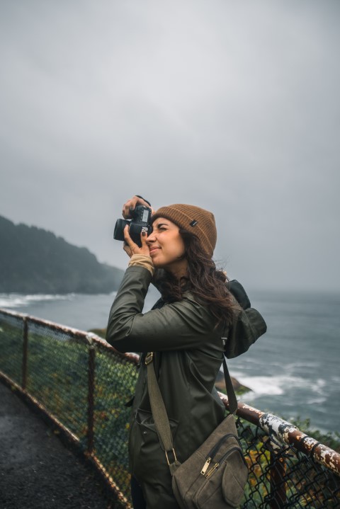 photographer in wet conditions